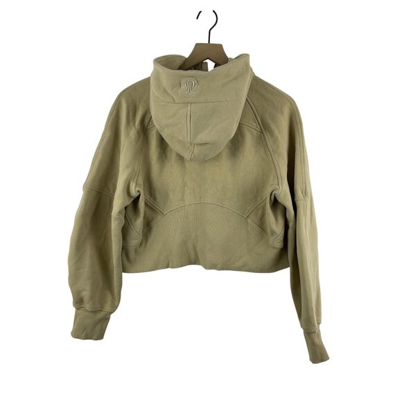 Lululemon Women's Size XS Small Scuba Oversized Half Zip Hoodie Tan Beige - Picture 6 of 7